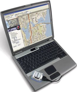 Notebook met navigatiesysteem